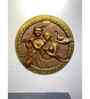31x31 Inches Round Radha Krishna 3D Relief Mural Wall Art