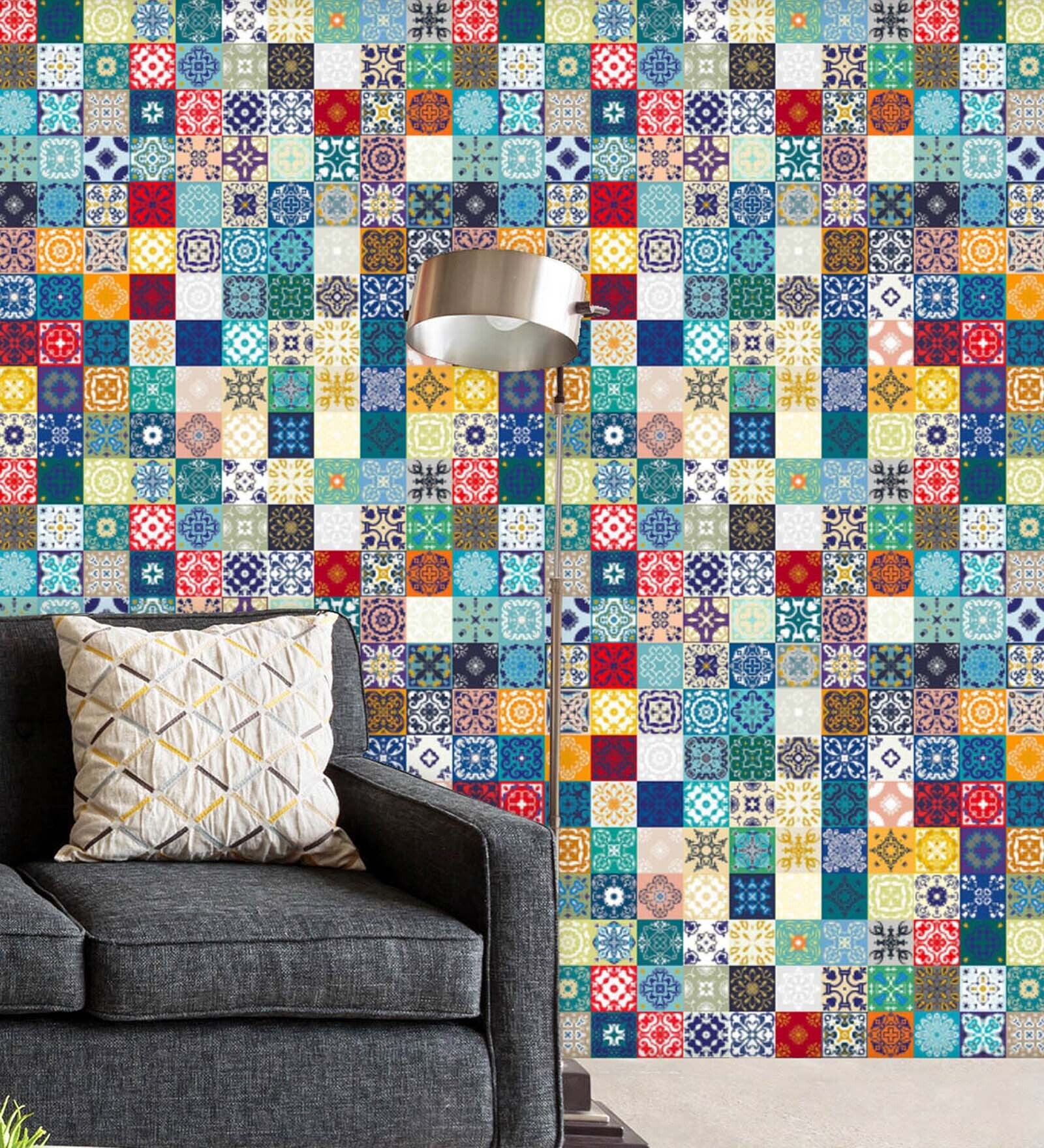 32 Feet Moroccan Ornaments 300 Gsm Wallpaper Roll