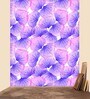 32 Feet Purple Floral 300 Gsm Wallpaper Roll