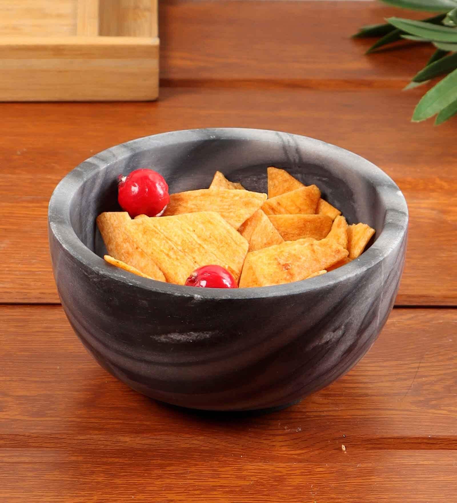 350ml Marble Handmade Multi- Utility 5 Inch Serving Bowl