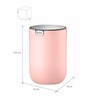 35 Litre Grey Plastic Dustbin