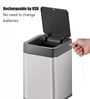 35 Litre White Plastic Dustbin