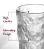 350 ML Impressionism Frosted Glass Beer Mug Set of 4