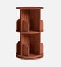 Tornado 360 Rotating 2-Tier Bookshelf In Brown In Brown finish