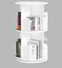 Tornado 360 Rotating 2-Tier Bookshelf In White In White finish