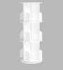 Tornado 360 Rotating 3-Tier Bookshelf In White In White finish