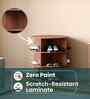 Tornado 360 Rotating 3-Tier Shoe Rack In Brown In Brown finish