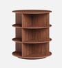 Tornado 360 Rotating 3-Tier Shoe Rack In Brown In Brown finish