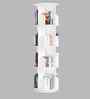 Tornado 360 Rotating 4-Tier Bookshelf In White In White finish