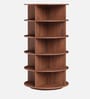 Tornado 20 Pair 360 Rotating 5-Tier Shoe Rack In Brown In Brown finish