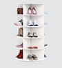 Tornado 20 Pair 360 Rotating 5-Tier Shoe Rack In White In White finish