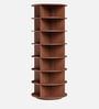 Tornado 360 Rotating 7-Tier Shoe Rack In Brown In Brown finish
