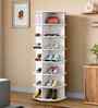 Tornado 360 Rotating 7-Tier Shoe Rack In White In White finish