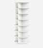 Tornado 360 Rotating 7-Tier Shoe Rack In White In White finish