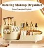 Assorted 360 Degree Rotating Makeup Organizer with Brush Holder