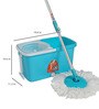 360 Degree Popular Spin Bucket Mop with 2 Wheels & 1 Microfibre Refills