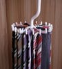 360 Degree Rotating White Tie Hanger