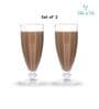 360 ml Dessert Glass Set of 2 from Brazil | Cone Shaped Ice Cream Glasses for Milkshake, Cocktail, Dessert, Ice Cream, Falooda, Wine, Cocktails | Perfect for Home, Cafes & Restaurants