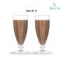360 ml Dessert Glass Set of 2 from Brazil | Cone Shaped Ice Cream Glasses for Milkshake, Cocktail, Dessert, Ice Cream, Falooda, Wine, Cocktails | Perfect for Home, Cafes & Restaurants