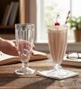 360 ml Dessert Glass Set of 4 from Brazil | Cone Shaped Ice Cream Glasses for Milkshake, Cocktail, Dessert, Ice Cream, Falooda, Wine, Cocktails | Perfect for Home, Cafes & Restaurants