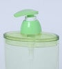 370 Ml Plastic Counter Top Liquid Soap Dispenser In Green