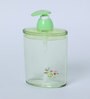 370 Ml Plastic Counter Top Liquid Soap Dispenser In Green