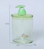 370 Ml Plastic Counter Top Liquid Soap Dispenser In Green