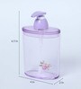 370 Ml Plastic Counter Top Liquid Soap Dispenser In Purple