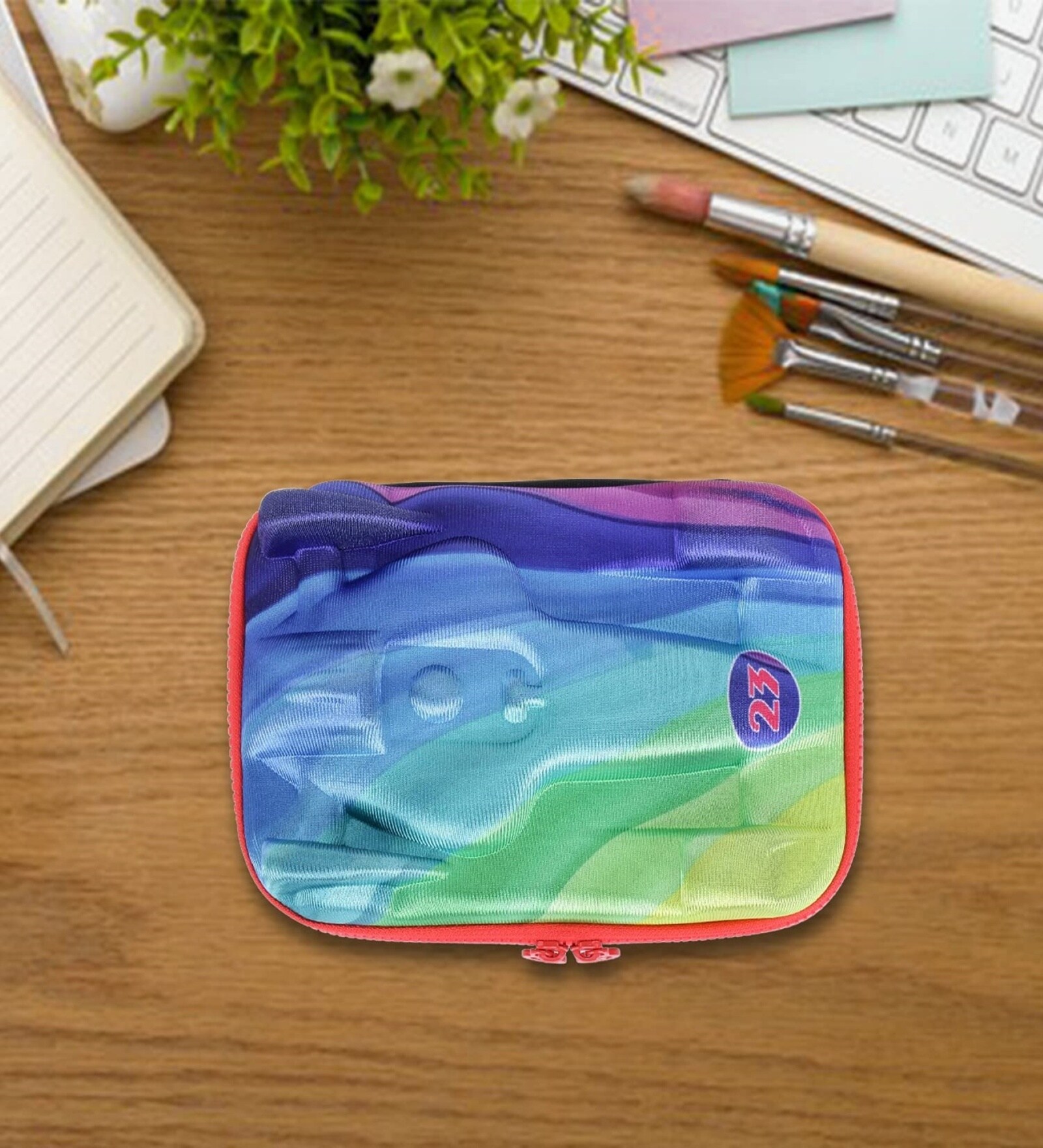 Multicolor 3D Car Shape EVA Hard Shell Pencil Case