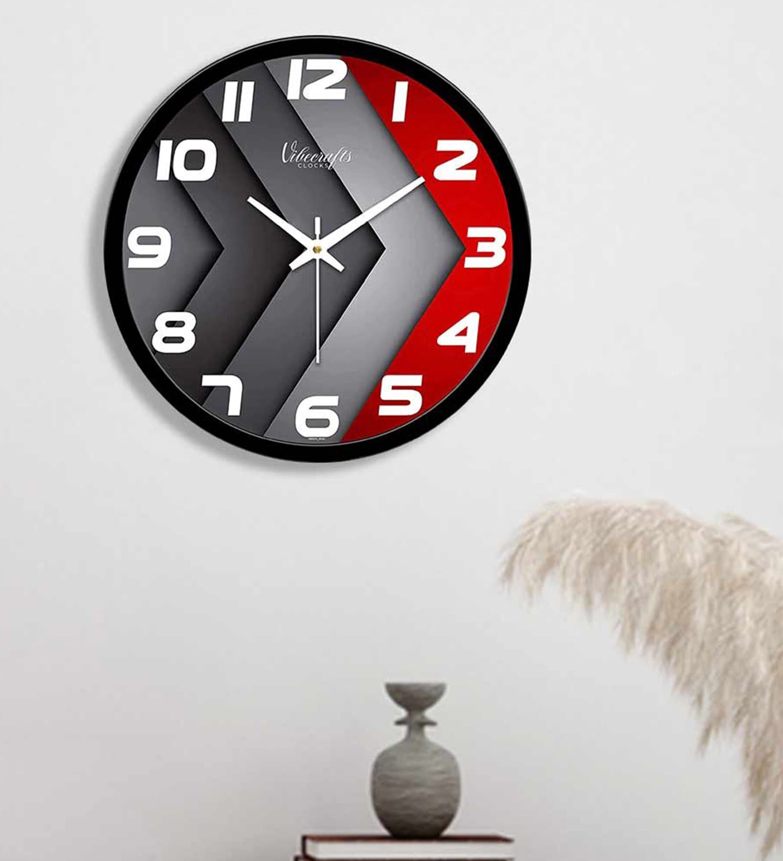 3D Layers Multicolour Plastic Wall Clock