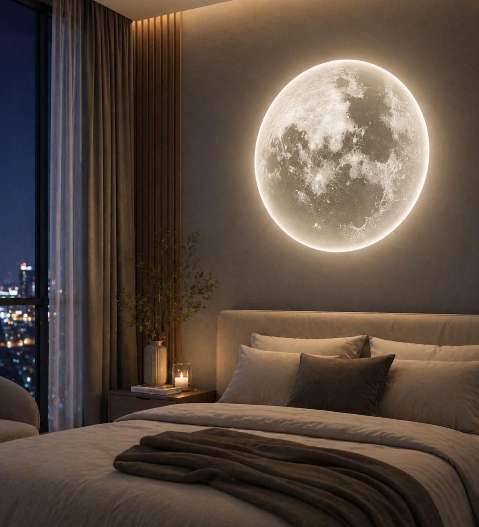 3D Moon Ceiling & Wall Light   500 mm