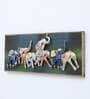 7 Elephants Copper Iron Wall Art With LED