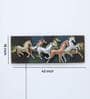 7 Horses Copper Iron Wall Art With LED