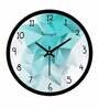 3D Abstract Design Shades Plastic Wall Clock In Green
