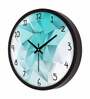 3D Abstract Design Shades Plastic Wall Clock In Green