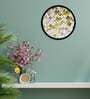 3D Abstract Plastic Wall Clock In Gold