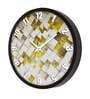3D Abstract Plastic Wall Clock In Gold