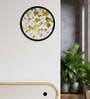 3D Abstract Plastic Wall Clock In Gold
