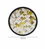 3D Abstract Plastic Wall Clock In Gold