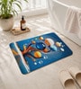 3D Abstract Rubber 22x14 Inches Anti Skid Bath Mat