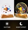 3D Acrylic Planets Crystal Ball Night Lamp with Base