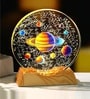 3D Acrylic Planets Crystal Ball Night Lamp with Base