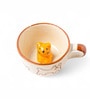 3D Animal Cup Coffee Mug Comes with A Cute Inside Creative Morning Mug Animal Cup for Hot&Cold Tea Milk Coffee Perfect for Kids (Ceramic)