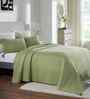 3D Cubic Scenic Green King Size Bed Cover And 2 Pillow Covers