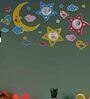 3D Decal Design Multicolour Wood (Pack of 10) Kids Wall Stickers