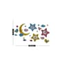 3D Decal Design Multicolour Wood (Pack of 10) Kids Wall Stickers
