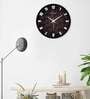 3D Hexagon Printed Plastic Wall Clock In Grey