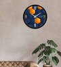 3D Hexagon Vector Multicolour Plastic Wall Clock