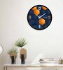 3D Hexagon Vector Multicolour Plastic Wall Clock