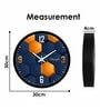 3D Hexagon Vector Multicolour Plastic Wall Clock